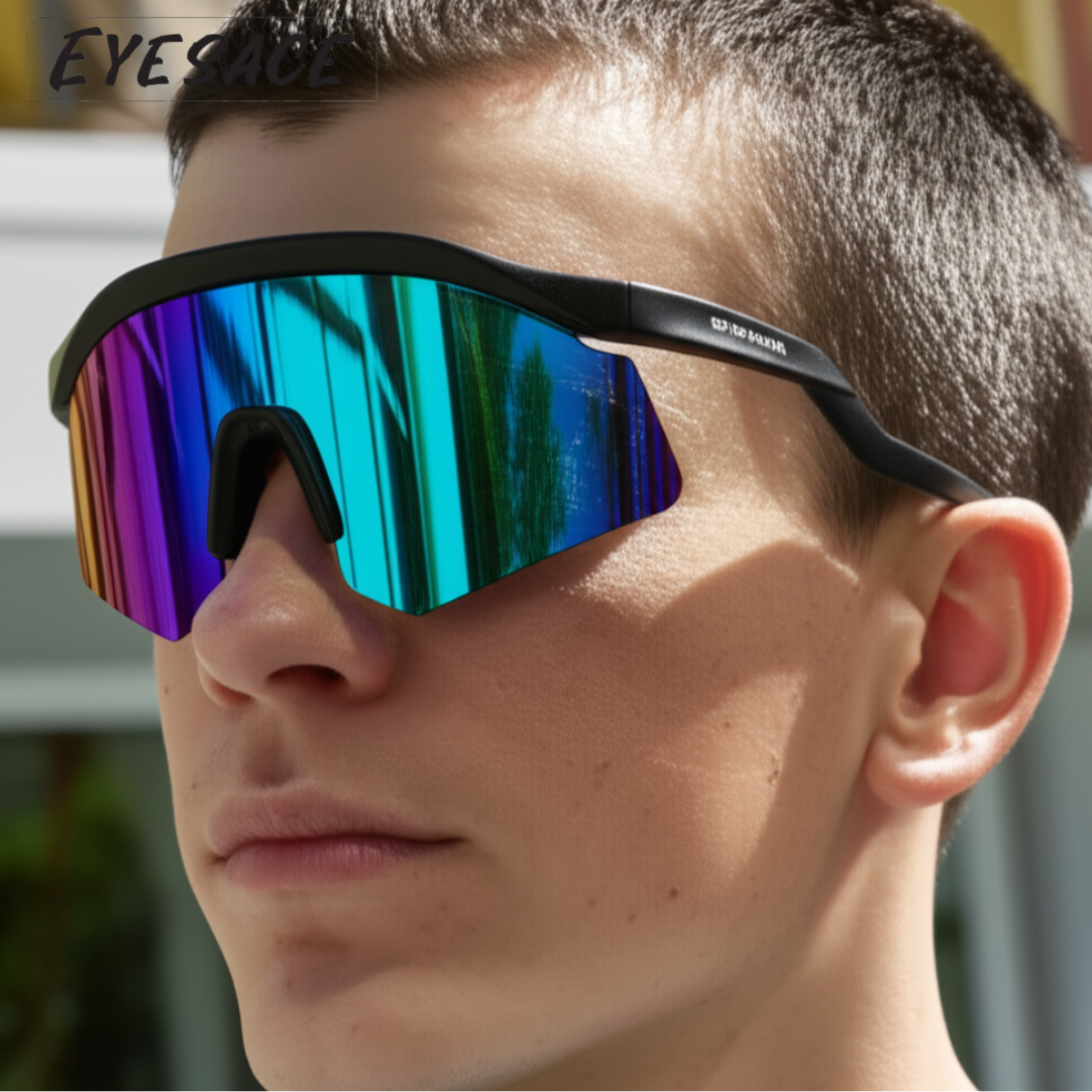 Sports Sunglasses for Unisex Youth IPLCricket Baseball Fishing Cycling Running Golf Mountain Bike Goggles Glasses UV400 Protection | Sport Sunglasses Cycling MTB Running Ski Golf Sport Sunglasses Removable Sport Prescription Glasses By Eyesace®