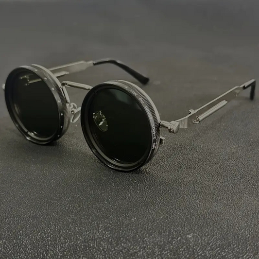 Eyesace® Adjustable Sunglasses Decor Eyewear for Camping Traveling Outdoor Activities 49mmSilverThickFrame- Sporting Goods- Winter Sports- Clothing- Goggles & Sunglasses