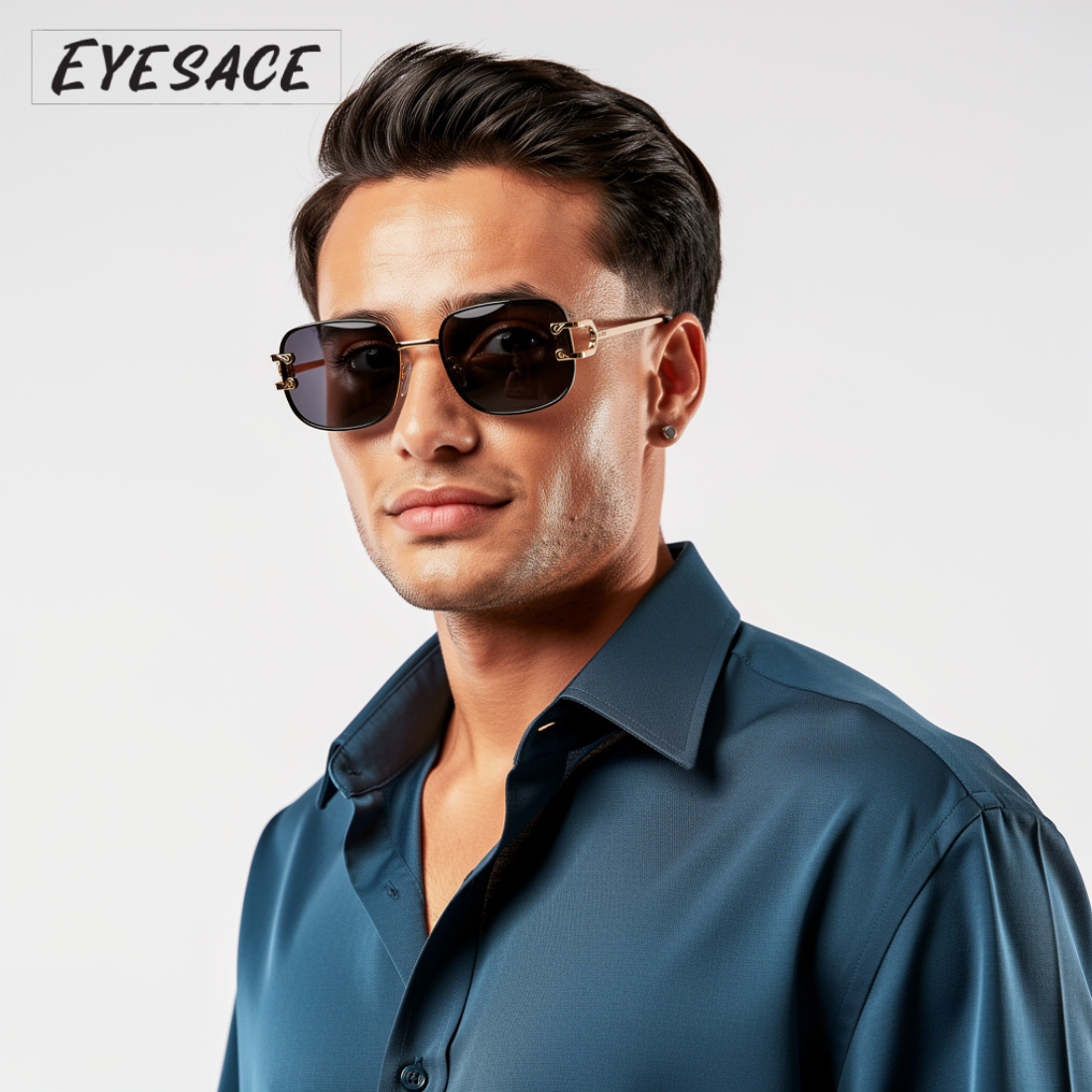 Abhishek Sharma Sunglasses !Power isn’t shown, it’s felt. 🖤✨ And with these gold & black Eyesace Sunglasses, it hits different.  Clean design, bold presence, timeless class. 😎  🕶️ Eyesace