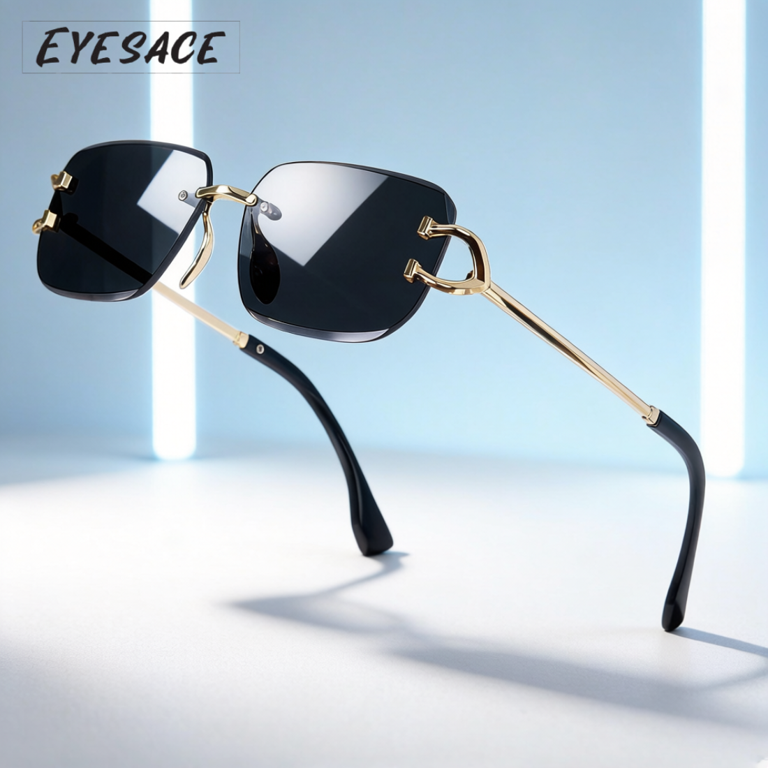 Abhishek Sharma Sunglasses !Power isn’t shown, it’s felt. 🖤✨ And with these gold & black Eyesace Sunglasses, it hits different.  Clean design, bold presence, timeless class. 😎  🕶️ Eyesace