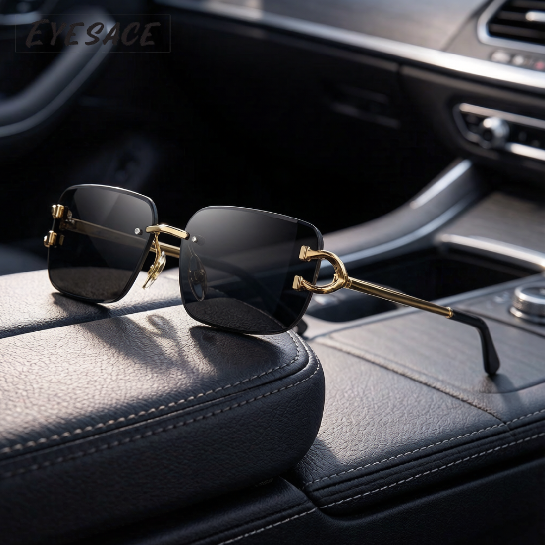 Abhishek Sharma Sunglasses !Power isn’t shown, it’s felt. 🖤✨ And with these gold & black Eyesace Sunglasses, it hits different.  Clean design, bold presence, timeless class. 😎  🕶️ Eyesace