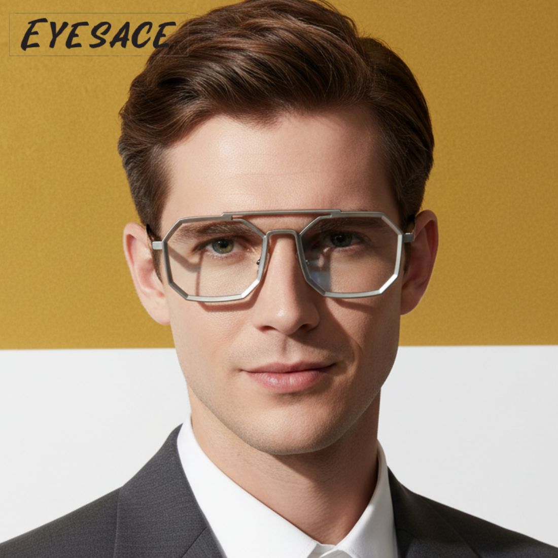 Eyesace BlueGuard X Square Sunglasses – Premium square frame with advanced blue cut lenses for stylish looks and all-day eye protection