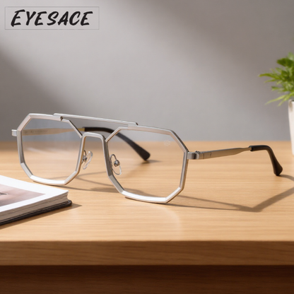 Eyesace BlueGuard X Square Sunglasses – Premium square frame with advanced blue cut lenses for stylish looks and all-day eye protection