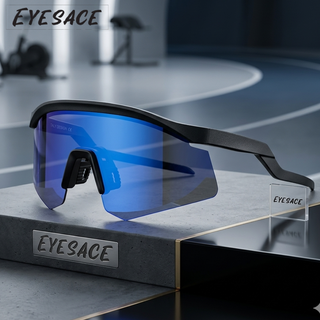 Sports Sunglasses for Unisex Youth IPLCricket Baseball Fishing Cycling Running Golf Mountain Bike Goggles Glasses UV400 Protection | Sport Sunglasses Cycling MTB Running Ski Golf Sport Sunglasses Removable Sport Prescription Glasses By Eyesace®