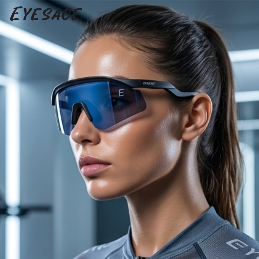 Sports Sunglasses for Unisex Youth IPLCricket Baseball Fishing Cycling Running Golf Mountain Bike Goggles Glasses UV400 Protection | Sport Sunglasses Cycling MTB Running Ski Golf Sport Sunglasses Removable Sport Prescription Glasses By Eyesace®