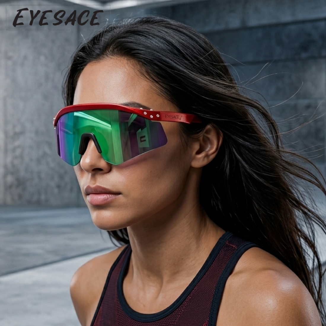 Sports Sunglasses for Unisex Youth IPLCricket Baseball Fishing Cycling Running Golf Mountain Bike Goggles Glasses UV400 Protection | Sport Sunglasses Cycling MTB Running Ski Golf Sport Sunglasses Removable Sport Prescription Glasses By Eyesace®