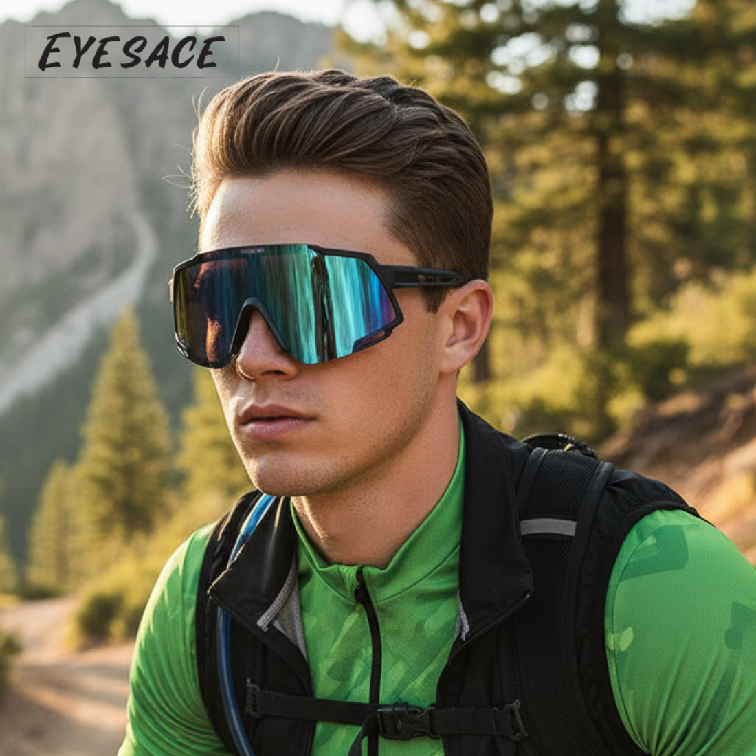 Polarized Sports Sunglasses for Unisex Youth IPLCricket Baseball Fishing Cycling Running Golf Mountain Bike Goggles Glasses UV400 Protection | Sport Sunglasses Cycling MTB Running Ski Golf Sport Sunglasses Removable Sport Prescription Glasses By Eyesace®