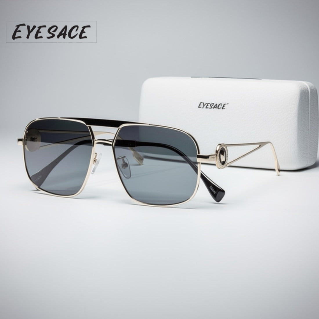 Eyesace® Celebrity Inspired Dhurandar Look Sunglasses for Men & Women | UV Protected | Trendy Dhurandar Style Black Sunglasses | UV400 Protection | Premium Fashion|