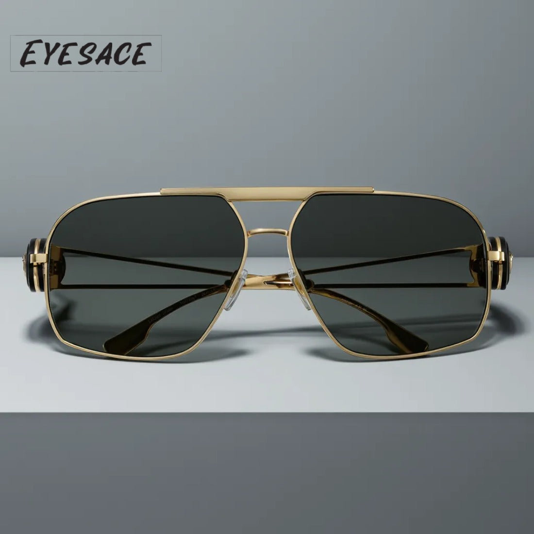 Eyesace® Celebrity Inspired Dhurandar Look Sunglasses for Men & Women | UV Protected | Trendy Dhurandar Style Black Sunglasses | UV400 Protection | Premium Fashion|