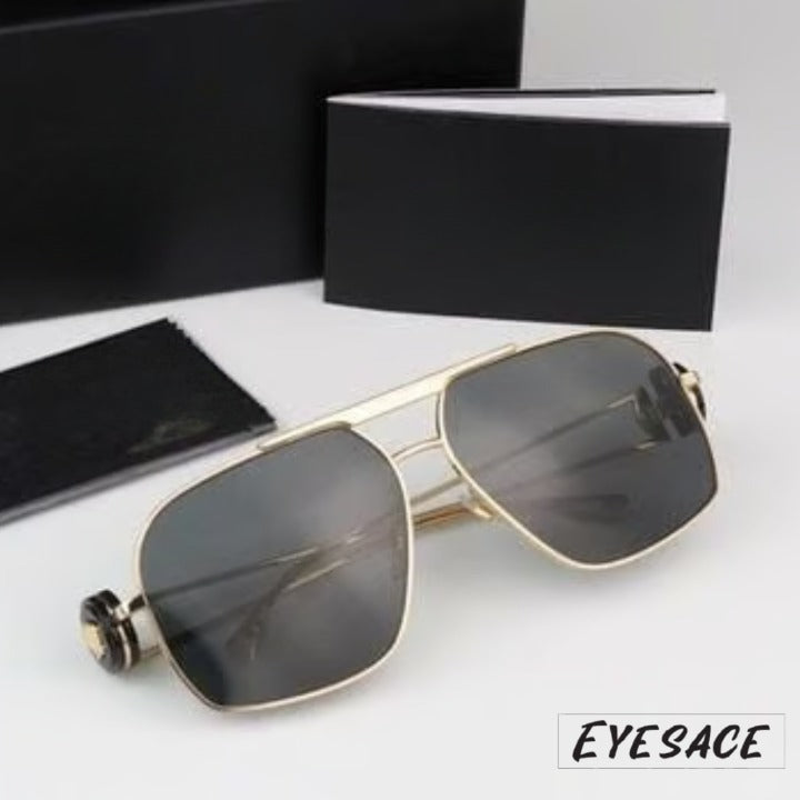 Eyesace® Celebrity Inspired Dhurandar Look Sunglasses for Men & Women | UV Protected | Trendy Dhurandar Style Black Sunglasses | UV400 Protection | Premium Fashion|