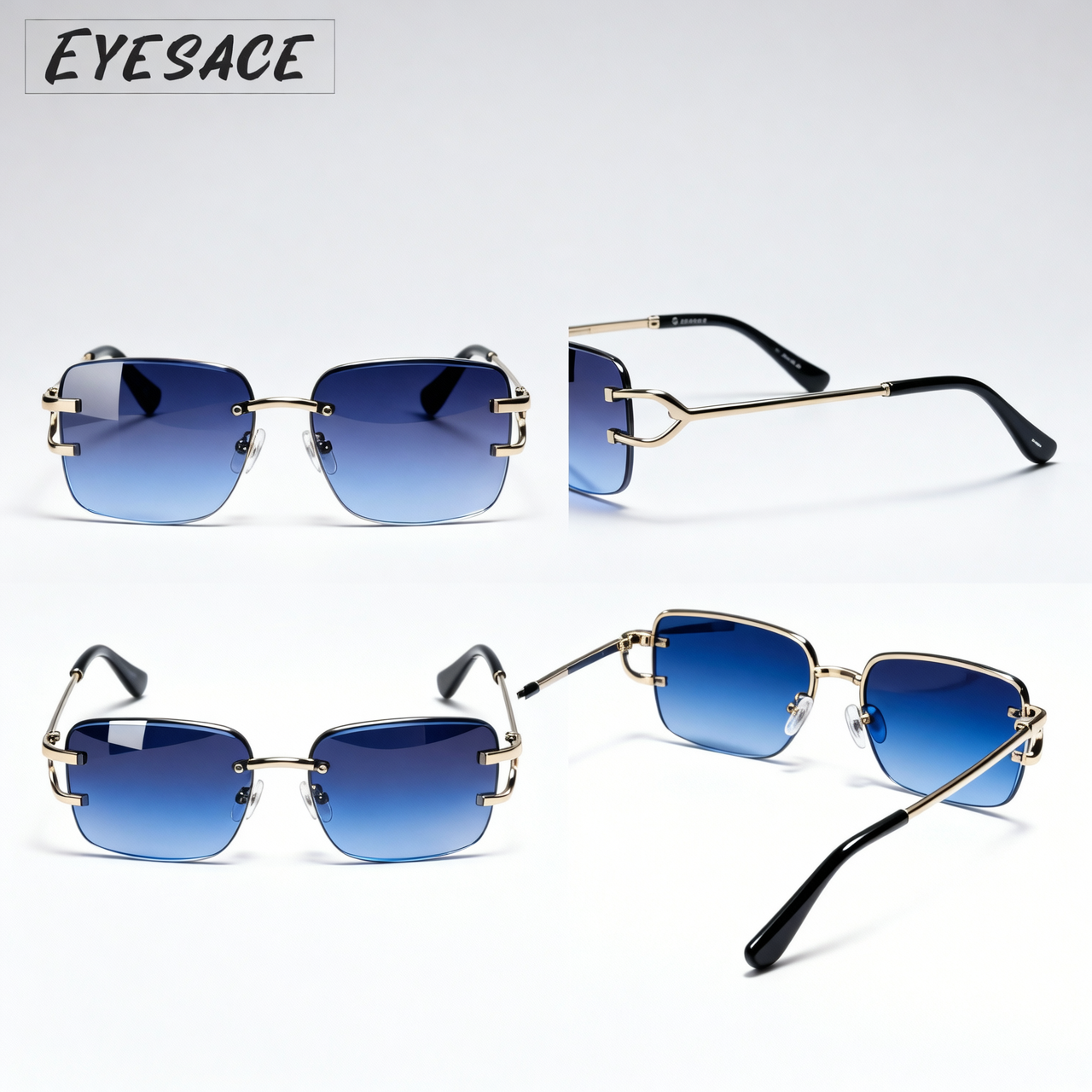 Abhishek Sharma ✨🖤 Gold & blue — a combo that speaks luxury and power.  Eyesace Sunglasses adding that perfect royal touch. Every look sharper, every moment premium. 😎  Not just style… it’s a signature.  🕶️ Eyesace Sunglasses