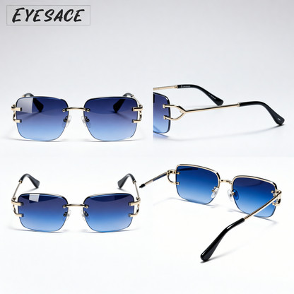 Abhishek Sharma ✨🖤 Gold & blue — a combo that speaks luxury and power.  Eyesace Sunglasses adding that perfect royal touch. Every look sharper, every moment premium. 😎  Not just style… it’s a signature.  🕶️ Eyesace Sunglasses