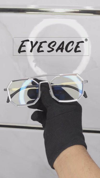 Eyesace BlueGuard X Square Sunglasses – Premium square frame with advanced blue cut lenses for stylish looks and all-day eye protection