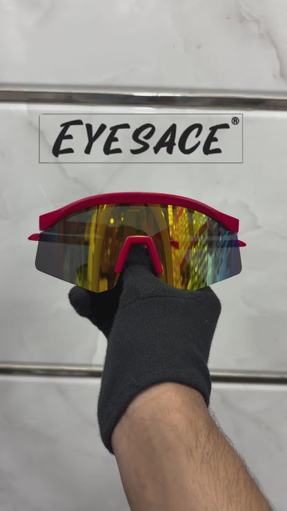 Sports Sunglasses for Unisex Youth IPLCricket Baseball Fishing Cycling Running Golf Mountain Bike Goggles Glasses UV400 Protection | Sport Sunglasses Cycling MTB Running Ski Golf Sport Sunglasses Removable Sport Prescription Glasses By Eyesace®