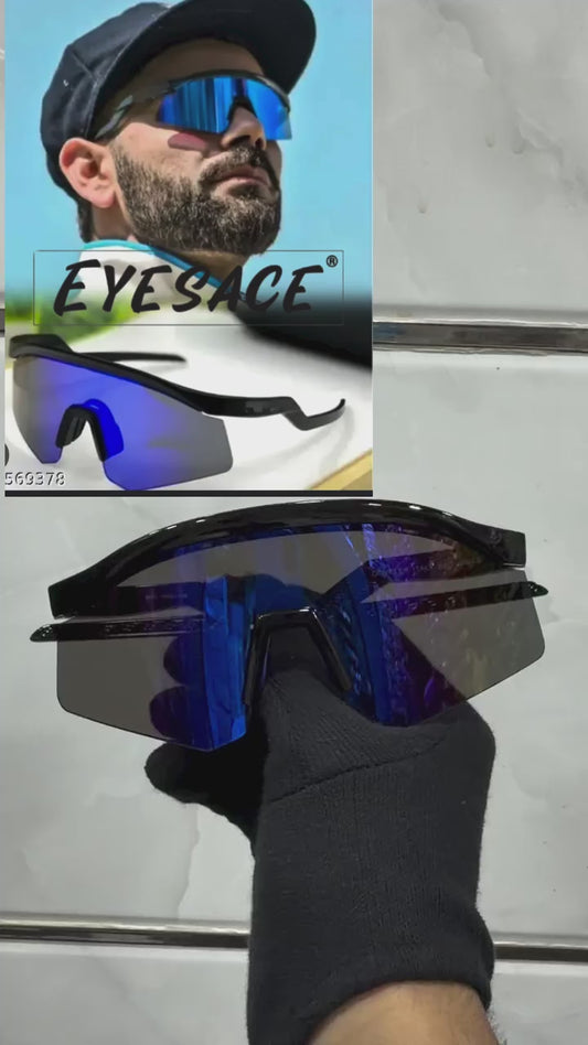 Sports Sunglasses for Unisex Youth IPLCricket Baseball Fishing Cycling Running Golf Mountain Bike Goggles Glasses UV400 Protection | Sport Sunglasses Cycling MTB Running Ski Golf Sport Sunglasses Removable Sport Prescription Glasses By Eyesace®